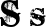 Preview of letter S in font Bleeding Cowboys