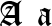 Preview of letter A in font Cloister Black
