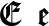 Preview of letter E in font Cloister Black