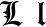 Preview of letter L in font Cloister Black