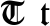 Preview of letter T in font Cloister Black