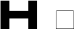 Preview of letter H in font Nokia
