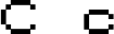 Preview of letter C in font Pokemon GB