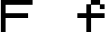 Preview of letter F in font Pokemon GB