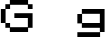Preview of letter G in font Pokemon GB