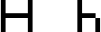 Preview of letter H in font Pokemon GB
