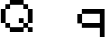 Preview of letter Q in font Pokemon GB