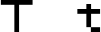 Preview of letter T in font Pokemon GB