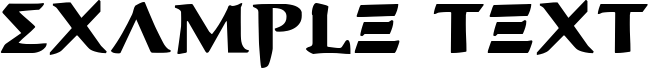 Image preview of font Aegis