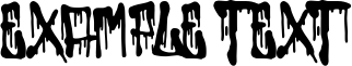 Image preview of font Bad Things
