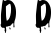 Preview of letter D in font Bloody