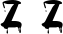Preview of letter Z in font Bloody