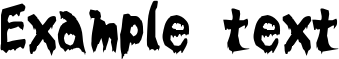 Image preview of font Bloodyslime