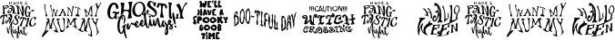 Image preview of font Boo Words