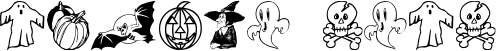 Image preview of font BOO