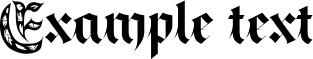 Image preview of font Bronzion Deco