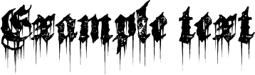 Image preview of font Burn The Witch