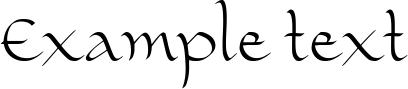 Image preview of font Cayed Demo Version