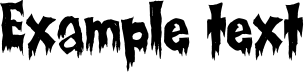 Image preview of font Creepsville
