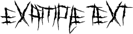 Image preview of font Demon Killer