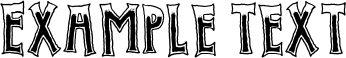 Image preview of font Evil Spin