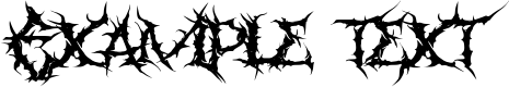 Image preview of font Faceless
