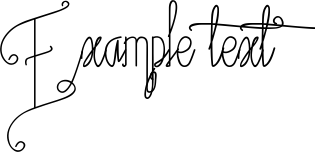 Image preview of font Fantasia Monoline