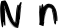 Preview of letter N in font Finger Paint
