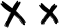 Preview of letter X in font Finger Paint