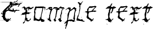 Image preview of font GothicHandDirty Bold