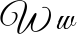 Preview of letter W in font Great Vibes