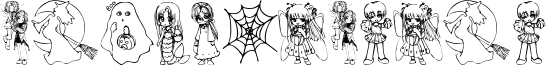 Image preview of font halloween2001