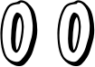Preview of letter O in font Halloween outline