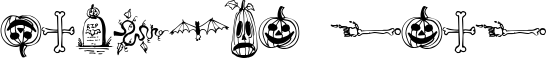 Image preview of font Halloween Borders