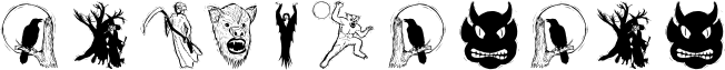Image preview of font HalloweenTwo
