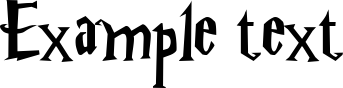 Image preview of font Harry Potter