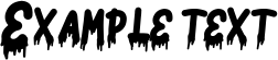 Image preview of font Horror Spray