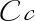 Preview of letter C in font Italianno