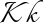 Preview of letter K in font Italianno