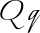 Preview of letter Q in font Italianno