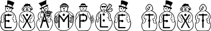 Image preview of font JFSnowbiz