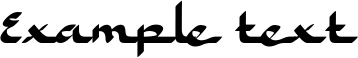 Image preview of font Kahfee