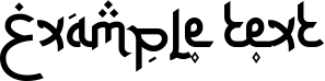 Image preview of font Ketupat