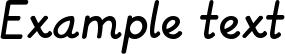 Image preview of font KG Primary Italics