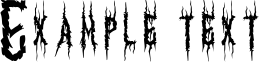 Image preview of font Korleone Regular