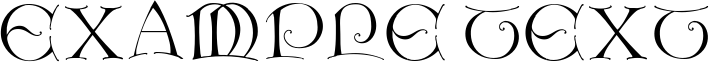 Image preview of font LightUnciale