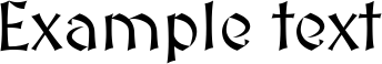 Image preview of font MedievalSharp