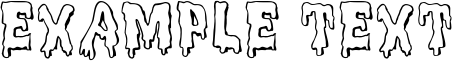 Image preview of font MeltdownMF