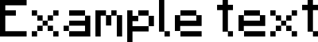Image preview of font Minecraftia