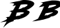 Preview of letter B in font Modern Thrash
